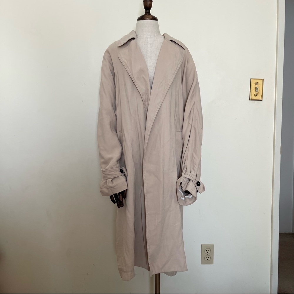 Zara Women’s Beige Overcoat Trench Coat